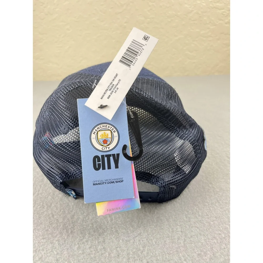 Manchester City Hat Snap Back Official Trucker We Love This City Soccer NEW‎